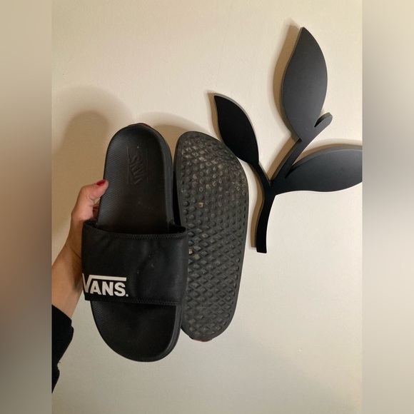 Men’s Black Vans Slides - Picture 2 of 4